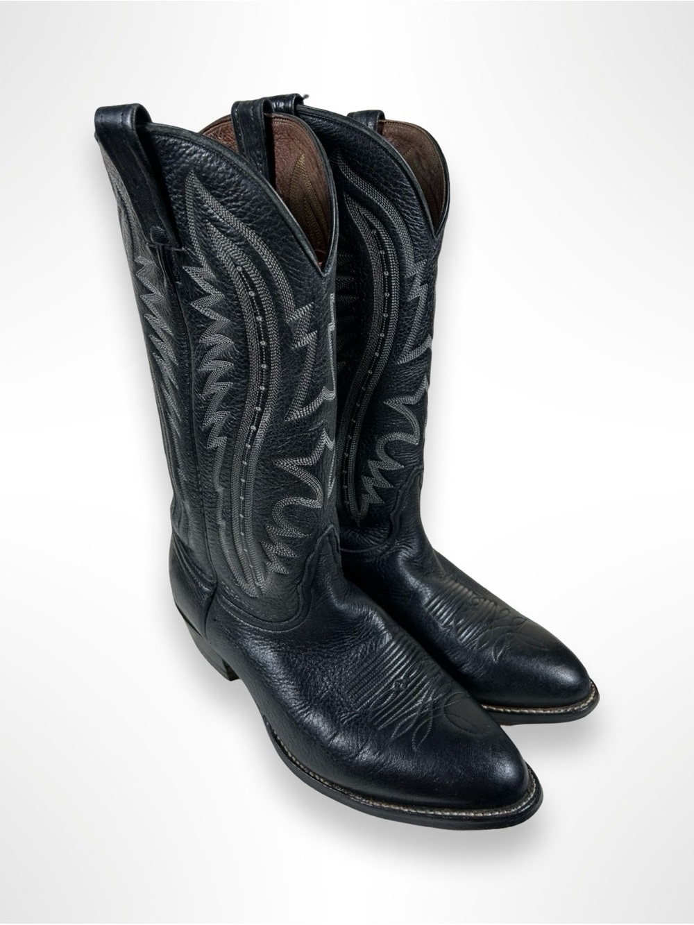 NOCONA vintage 90s elk skin western boots
